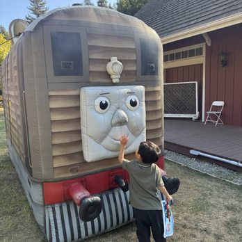Roaring Camp Railroads - Inflatables throughout the campground - Venues & Event Spaces Near Me - Felton, California Roaring Camp Railroads - Inflatables throughout the campground - Venues & Event Spaces Near Me - Felton, California