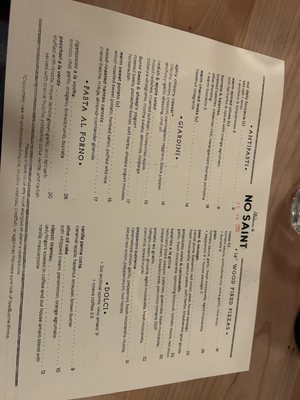 Menu photo 8 No Saint Portland, OR