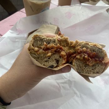 Call Your Mother Deli - Barracks Row / Capitol Hill D.C - Peanut butter and jelly bagel - Bagels Near Me - Washington, DC, District of Columbia