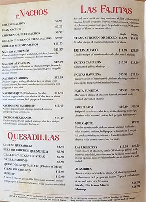 Menu photo 2 Hugo's Mexican Restaurant Florence, AL Menu photo 2 Hugo's Mexican Restaurant Florence, AL