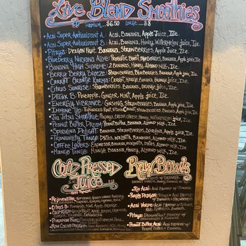 Apple A Day Cafe - Menu - Juice Bars & Smoothies Near Me - Miami Beach, Florida