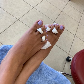 Brittany Nails Salon - Toes after Hao did them! - Nail Salons Near Me - Carmichael, California