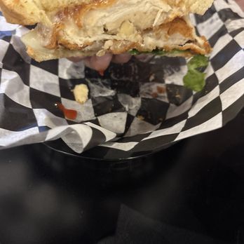 The Sandbar - Chicken sandwich with Swiss! - Bars Near Me - Lake Jackson, Texas The Sandbar - Chicken sandwich with Swiss! - Bars Near Me - Lake Jackson, Texas
