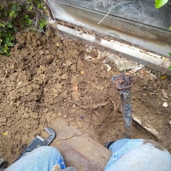 Frassica Plumbing - This is the stump of the thin, rusted gas line which broke rather than unscrewed while taking down the elbowed arm to heater. - Plumbing Near Me - Corona, California Frassica Plumbing - This is the stump of the thin, rusted gas line which broke rather than unscrewed while taking down the elbowed arm to heater. - Plumbing Near Me - Corona, California