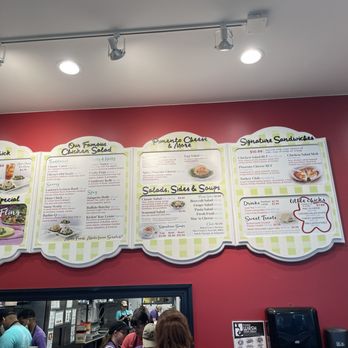 Chicken Salad Chick - Menu board - Desserts Near Me - Lakeland, Florida