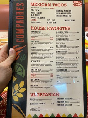 Menu photo 4 Los Compadres Mexican Grill West  Hattiesburg, MS