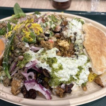 Signature Cafe - Ground lamb and chicken schwarma platter - Desserts Near Me - Bloomington, Illinois Signature Cafe - Ground lamb and chicken schwarma platter - Desserts Near Me - Bloomington, Illinois