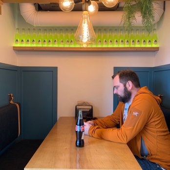 El Jefe Taco Joint - Indoor seating nook and Mexican Coke. - Tacos Near Me - Anchorage, Alaska