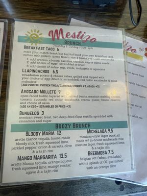 Menu photo 1 Mestizo Brew Cantina Wheat Ridge, CO Menu photo 1 Mestizo Brew Cantina Wheat Ridge, CO