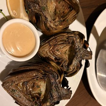 Walt's Wharf - Oak Grilled Artichokes - Seafood Near Me - Seal Beach, California