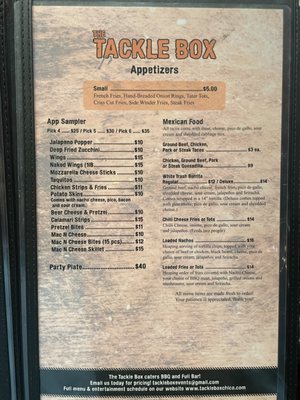 Menu photo 3 Tackle Box Chico, CA