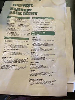 Menu photo 2 Harvest Coffee Bar Bryan, TX
