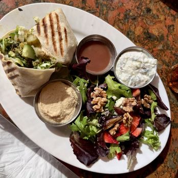 Panini Kabob Grill - Chicken Wrap strawberry salad - Mediterranean Near Me - Long Beach, California Panini Kabob Grill - Chicken Wrap strawberry salad - Mediterranean Near Me - Long Beach, California