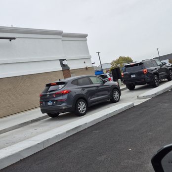 Jack In The Box - The already deteriorating oversized drive thru concrete barriers that prevent most cars from canceling and leaving a bad situation... - Tacos Near Me - Tinley Park, Illinois Jack In The Box - The already deteriorating oversized drive thru concrete barriers that prevent most cars from canceling and leaving a bad situation... - Tacos Near Me - Tinley Park, Illinois