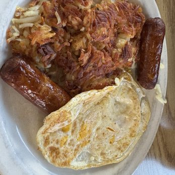 Omelets Etc - 2 eggs over hard with yummy sausage - Breakfast & Brunch Near Me - Colorado Springs, Colorado Omelets Etc - 2 eggs over hard with yummy sausage - Breakfast & Brunch Near Me - Colorado Springs, Colorado