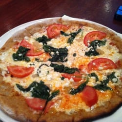 Iron Hill Brewery & Restaurant - Spinach & feta pizza w/ barley dough