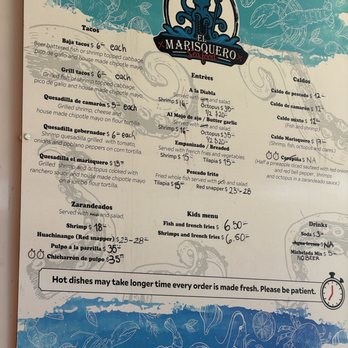 El Marisquero Seafood - Menu - Food Trucks Near Me - Austin, Texas El Marisquero Seafood - Menu - Food Trucks Near Me - Austin, Texas