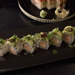 Kurokoi - Caterpillar Roll and Aburi Salmon