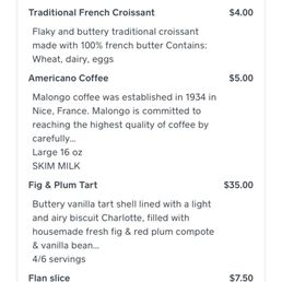 Receipt with detail description