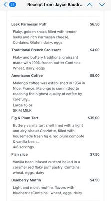 Menu photo 2 Bijoux French Pastry Montclair, NJ