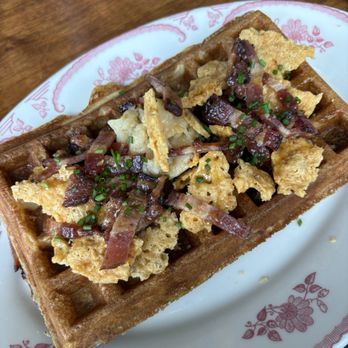 Milktooth - Honey butter waffle and candied bacon - Breakfast & Brunch Near Me - Indianapolis, Indiana