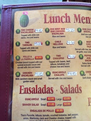 Menu photo 6 Arturo's Mexican Restaurant Irving, TX