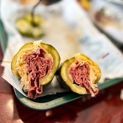 O'Briens Deli - Mini Reuben Signature Sandwichon a pickle