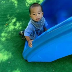 Bumblebee Preschool - Going up slide