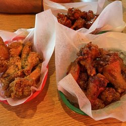 Chicken Bonz - Siracha Honey, Parmesan Garlic, Honey BBQ wings 25 count