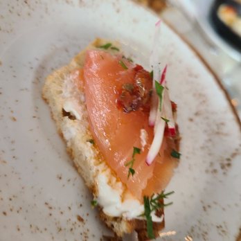 La Vie - Smoked salmon tartine- must order if you love salmon - Cocktail Bars Near Me - Washington, DC, District of Columbia