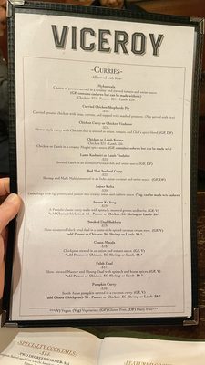 Menu photo 3 Viceroy Durham, NC