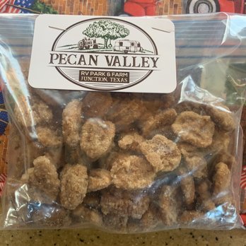 Pecan Valley R V Park - Candiee Pecan yummy for sell - RV Parks Near Me - Junction, Texas