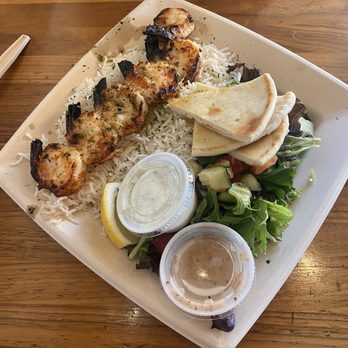 Luna Grill Palm Desert - Garlic lemon shrimp plate - Greek Near Me - Palm Desert, California Luna Grill Palm Desert - Garlic lemon shrimp plate - Greek Near Me - Palm Desert, California