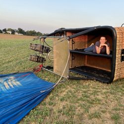 The United States Hot Air Balloon Team - Post landing pictures