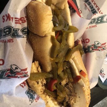 Philly's Best - They added the peppers when I asked lol - Cheesesteaks Near Me - Mira Loma, California Philly's Best - They added the peppers when I asked lol - Cheesesteaks Near Me - Mira Loma, California