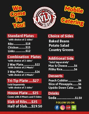 Menu photo 4 Kaylo's BBQ Sacramento, CA Menu photo 4 Kaylo's BBQ Sacramento, CA
