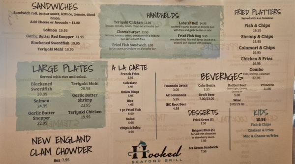 Menu photo 2 Hooked Seafood Grill Gilbert, AZ