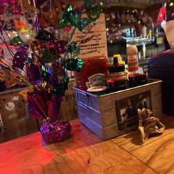 Jack Brown's Beer and Burger Joint - Mardi Gras decor
