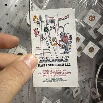 Dadds Silver And Collectibles - BIZ Cards - Hobby Shops Near Me - Orange, California Dadds Silver And Collectibles - BIZ Cards - Hobby Shops Near Me - Orange, California