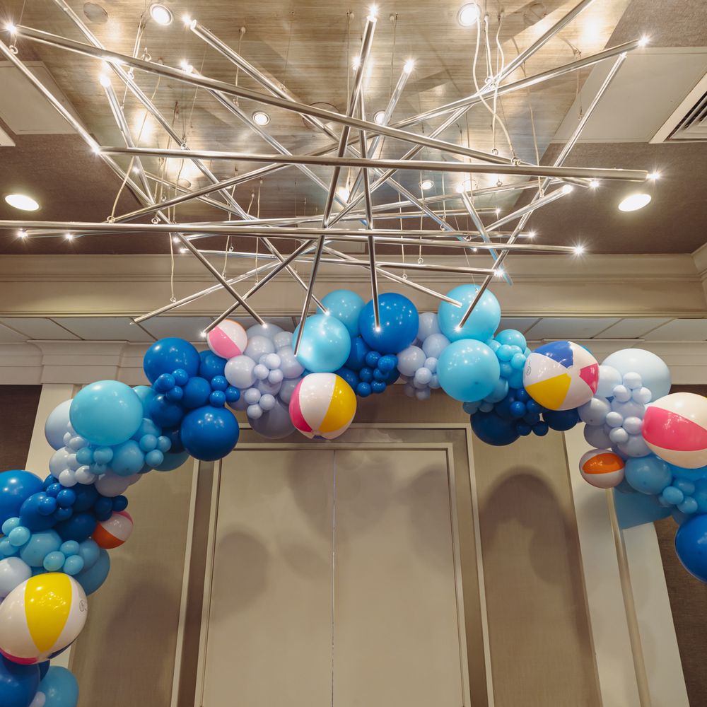 Boom Balloons - Beach ball and balloon arch for the entrance - Balloon Services Near Me - Montgomery Village, Maryland Boom Balloons - Beach ball and balloon arch for the entrance - Balloon Services Near Me - Montgomery Village, Maryland