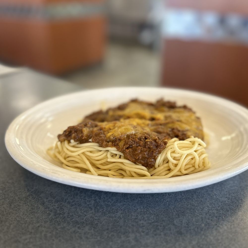 Big Boy - I went all secret menu and made my own chili spaghetti. Pasta with no sauce plus a bowl of chili - Breakfast & Brunch Near Me - Cleveland, Ohio