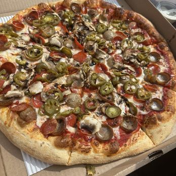 Santos Pizza - Panhead with hot honey full pie - Pizza Near Me - Santa Ana, California Santos Pizza - Panhead with hot honey full pie - Pizza Near Me - Santa Ana, California