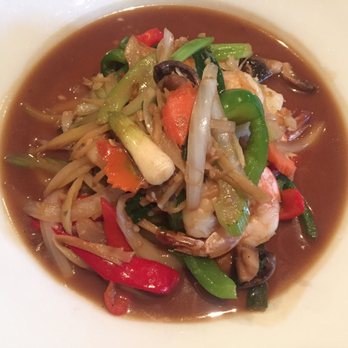 Thai Thani Celebration - Ginger with shrimp! - Thai Near Me - Kissimmee, Florida Thai Thani Celebration - Ginger with shrimp! - Thai Near Me - Kissimmee, Florida