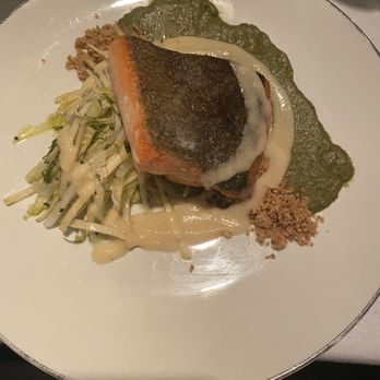 V. Mertz - Salmon dish - New American Near Me - Omaha, Nebraska V. Mertz - Salmon dish - New American Near Me - Omaha, Nebraska