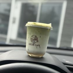 Locus Cafe - Matcha Banana pudding