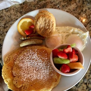 Sage Biscuit Cafe - 2 eggs, 2 pancakes, 2 chicken sausages & sage biscuit - Breakfast & Brunch Near Me - Bradenton, Florida Sage Biscuit Cafe - 2 eggs, 2 pancakes, 2 chicken sausages & sage biscuit - Breakfast & Brunch Near Me - Bradenton, Florida