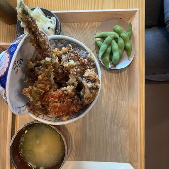 Tendon Kohaku - vegetable tendon set - Japanese Near Me - Bellevue, Washington