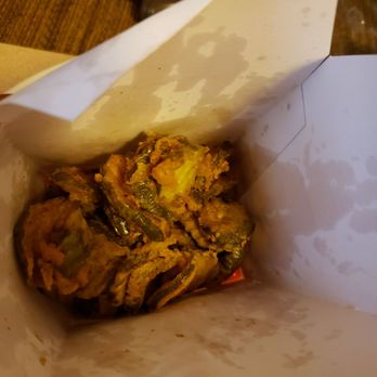 Filippou's Twisted Pizza - The bag came soaked with pickle juice and the driver didn't care.  Opened and saw just a wet glob of pickles and breading. - Pizza Near Me - Coventry, Rhode Island
