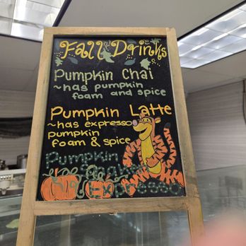Taza Cafe - An entire page of custom beverage choices, I went with the special Pumpkin Latte, extra shot of espresso...strong, non acidic, delicious! - Coffee & Tea Near Me - Los Angeles, California Taza Cafe - An entire page of custom beverage choices, I went with the special Pumpkin Latte, extra shot of espresso...strong, non acidic, delicious! - Coffee & Tea Near Me - Los Angeles, California