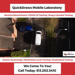 Quick Draws Mobile Lab - Mobile Lab Testing for all your needs. Call today!